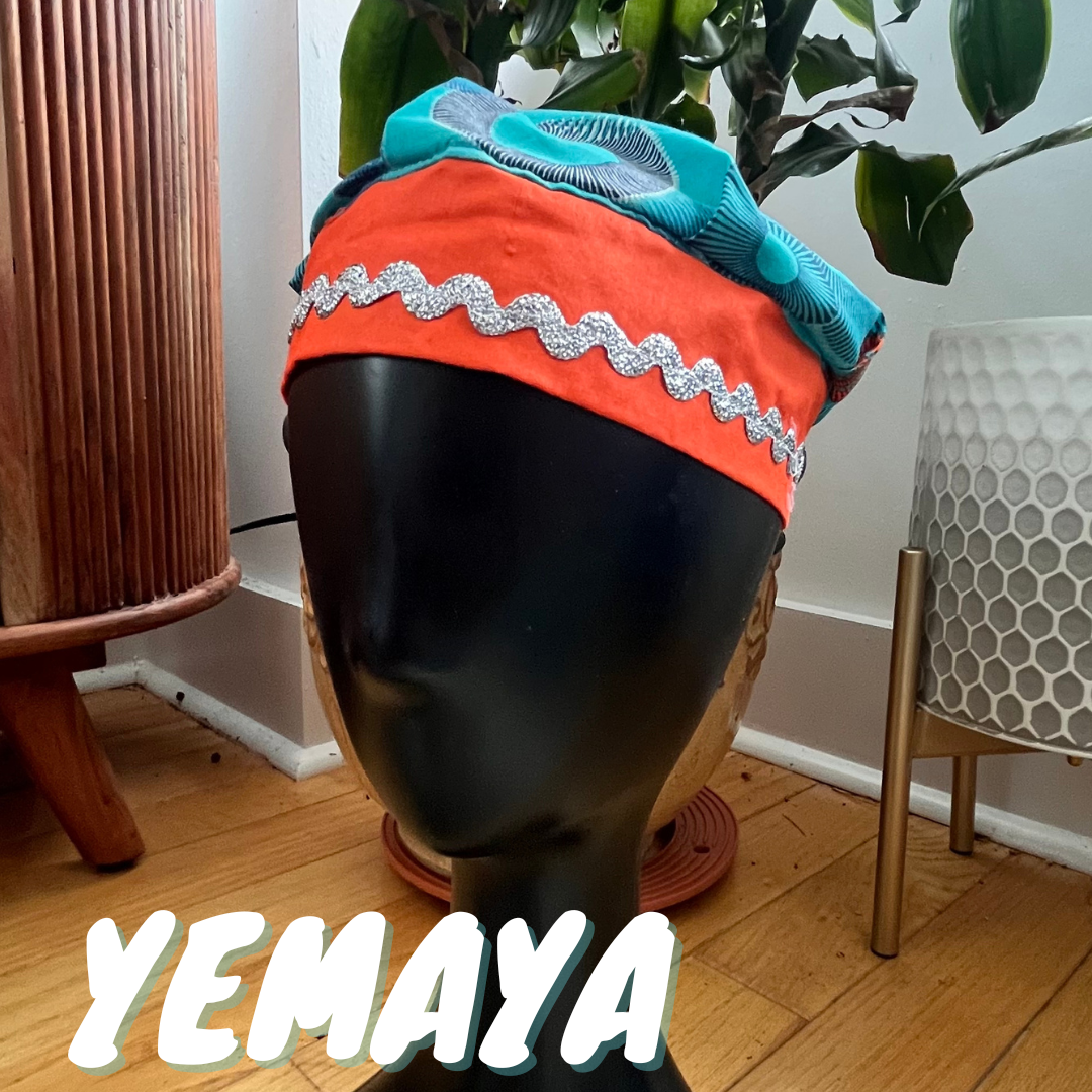 Yemaya Hat - orange trim