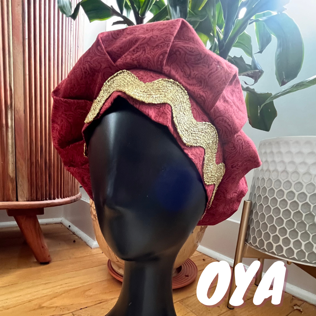 Oya Hat - gold trim