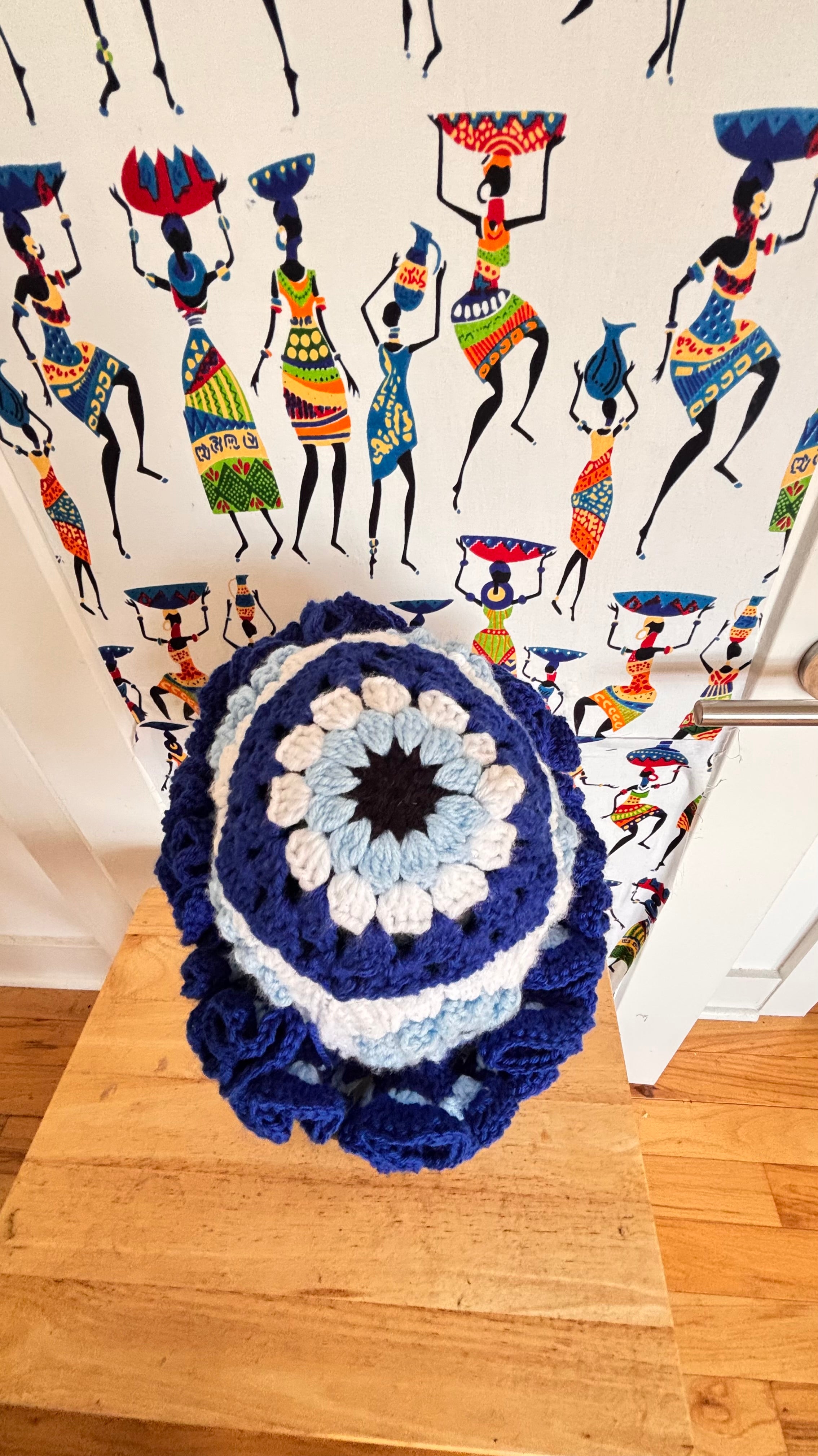 Evil Eye Crochet Bucket Hat